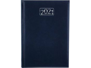 Naptár, tervező, A5, napi, VICTORIA, kék (2021 évi) (NVA