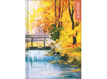 Naptár, tervező, A5, heti, DAYLINER, Colors, akvarell (NCA