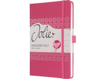 Naptár, A5, heti, 2021, kemény borító, SIGEL Jolie, Peac