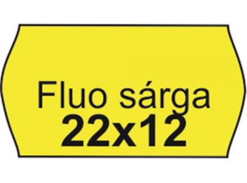 Árazószalag, 22x12 FLUO citrom (IS2212FC)
