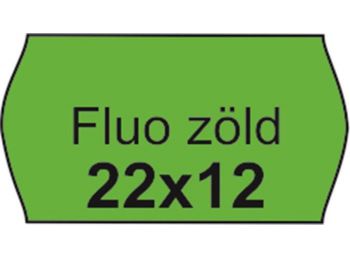 Árazószalag, 22x12 FLUO zöld (IS2212FZ)
