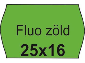 Árazószalag, 25x16 FLUO zöld (IS2516FZ)