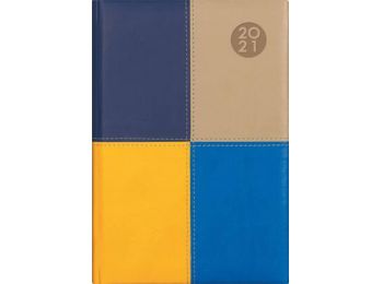 Naptár, tervező, A5, heti, DAYLINER, Funny, kék-bézs (NF