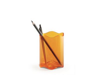 Írószertartó, műanyag, DURABLE, Trend, áttetsző narancssárga (DB1701235009)
