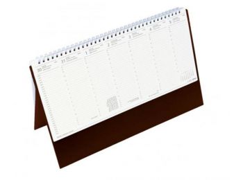 Naptár, asztali, álló, TOPTIMER, bordó (NKT051BO)