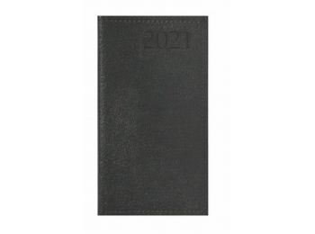 Zsebnaptár, álló elrendezésű, TOPTIMER Traditional, fek