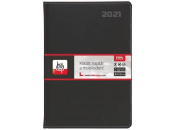 Naptár, tervező, B5, heti, TOPTIMER, Kalendapp fekete (NKK