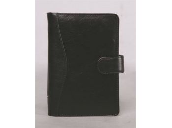 Kalendárium, gyűrűs, betétlapokkal, S, marhabőr, SATURN