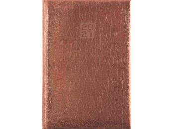 Naptár, tervező, A5, napi, DAYLINER, Mirror, bronz (NMNBR)