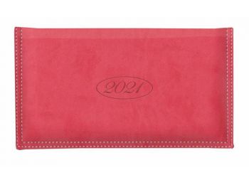 Zsebnaptár, fekvő elrendezésű, TOPTIMER, Ace, korallpiros (NKA030KP)