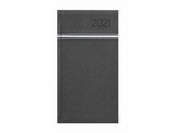 Zsebnaptár, álló elrendezésű, TOPTIMER, Young, fekete-f