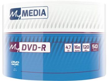 DVD-R lemez, 4,7 GB, 16x, zsugor csomagolás, MYMEDIA (DVDM-