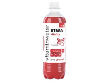 Vitaminital, szénsavmentes, 0,5 l, VIWA Vitality, vörös áfonya (KHI417)
