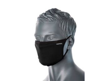 Arcmaszk, 3 rétegű, antimikrobiális, fekete (MED103)