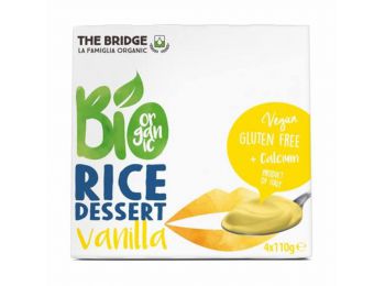 Növényi desszert, bio, 4x110 g, THE BRIDGE, rizs, vanília (KHT722)