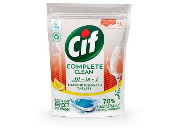 Mosogatógéptabletta, 46 db, CIF Complete Clean All-in-One, citrom (KHT726)