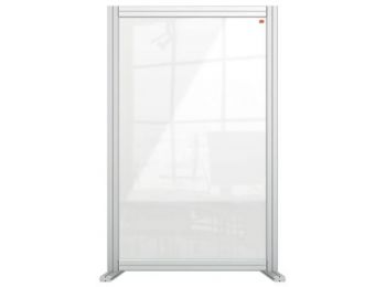 Válaszfal, asztali, akril, 600x1000 mm, NOBO Premium Plus, átlátszó (VN5493)
