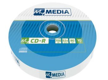 CD-R lemez, 700MB, 52x, zsugor csomagolás, MYMEDIA (CDM7052