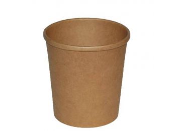 Papírtégely, leveses, 470 ml, barna, Be Green (KHMU200)