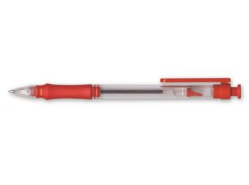Golyóstoll, 0,4 mm, nyomógombos, GRANIT D595, piros (TGD59