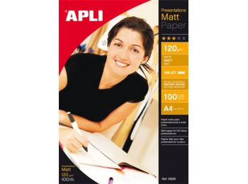 Fotópapír, tintasugaras, dobozos,  A4, 120 g, matt, APLI P