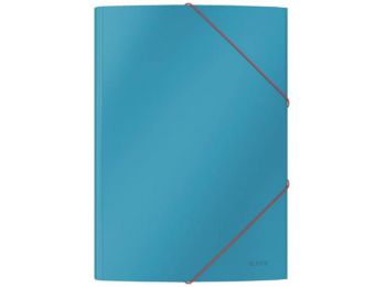 Gumis mappa, 15 mm, karton, A4, LEITZ Cosy, nyugodtkék (E30