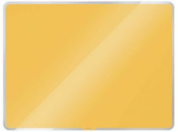 Mágneses üvegtábla, 60x40 cm, LEITZ Cosy, melegsárga (E7