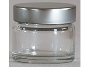Üvegtégely ezüst tetővel 15 ml