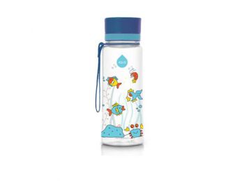 EQUA kulacs Equarium kék kupakkal 600 ml (BPA mentes műany