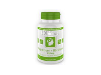 Bioheal Magnézium + B6-vitamin 250 mg szerves nyújtott felszívódású (70 db filmtabletta)