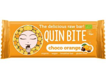 Quin Bite bio nyers szelet csoki-narancs 30 g
