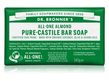 Szilárd szappan mandula 140 g - Dr. Bronners