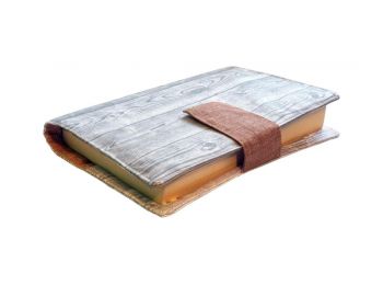 Hímzett virágos könyvjelző