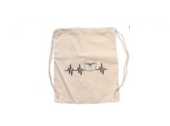 Korall kis textil könyv nyaklánc