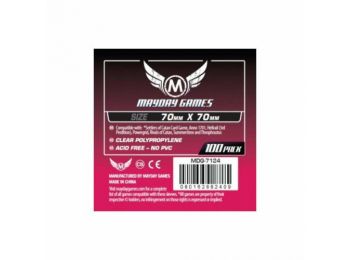 Kártyavédő tok - (100 db) - 70 mm x 70 mm - Mayday Games 
