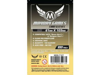 Kártyavédő tok - (100 db) - 61 mm x 103 mm - Mayday Games