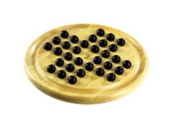 Wooden Solitair - Fa, egyéni fejlesztő játék - /EV/