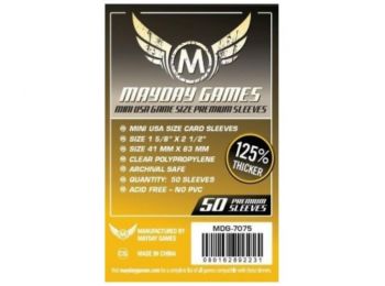Kártyavédő tok - (50 db) - 41 mm x 63 mm - Mayday Games Prémium MDG-7075