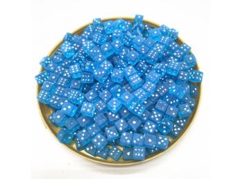 Dobókocka szett - világos kék, 4 mm-es (100 darabos) /EV/