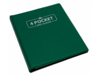 Card binder - kártya tartó mappa, zöld (4 