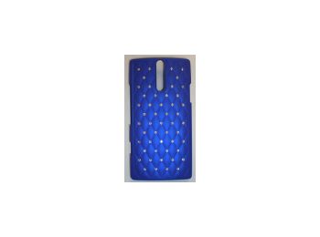 Telone Diamond matt műanyag hátlaptok strasszkövekkel Sony LT26 Xperia S kék*