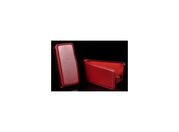 Telone Slim lefelé nyíló bőrbevonatos fliptok Samsung S7710 Galaxy Xcover 2 piros*