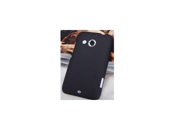 Nillkin Super Frosted érdes műanyag hátlaptok, kijelzővédő fólia HTC Desire 200 fekete*