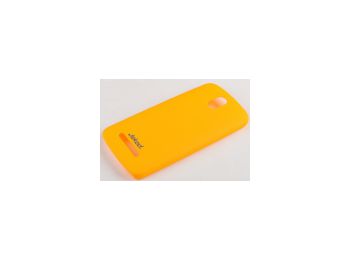 Jekod Super Cool matt műanyag hátlaptok kijelzővédő fóliával HTC Desire 500-hoz sárga*