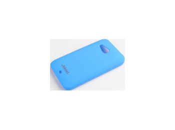 Jekod Super Cool matt műanyag hátlaptok kijelzővédő fóliával HTC Desire 200-hoz kék*