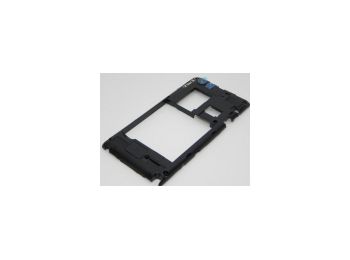 Sony ST23 Xperia Miro középső keret fekete*