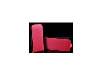 Telone Neo Slim lefelé nyíló szövetbevonatos fliptok Samsung i9500,  i9505, i9506, i9515, Galaxy S4-hez pink*