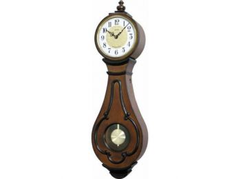 Rhythm CMJ510NR06 zenés, ingás fa falióra