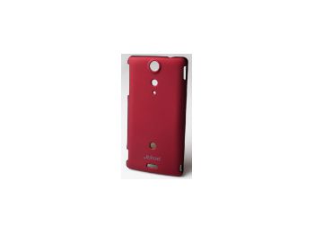 Jekod Super Cool műanyag hátlaptok kijelzővédő fóliával Sony LT29 Xperia GX-hez piros*