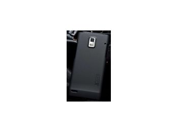 Nillkin Super Frosted érdes műanyag hátlaptok kijelzővédő fóliával Huawei U9200 Ascend P1-hez fekete*